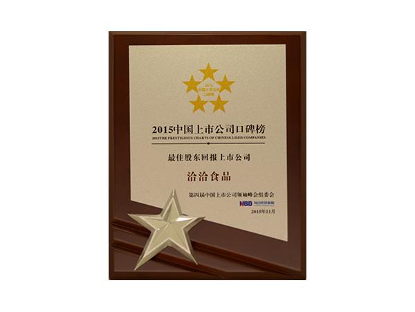 最佳股東回報(bào)上市公司